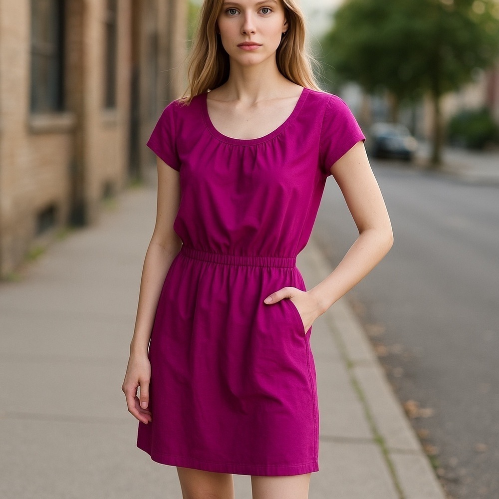 Banana Republic Pink Dress with belt.